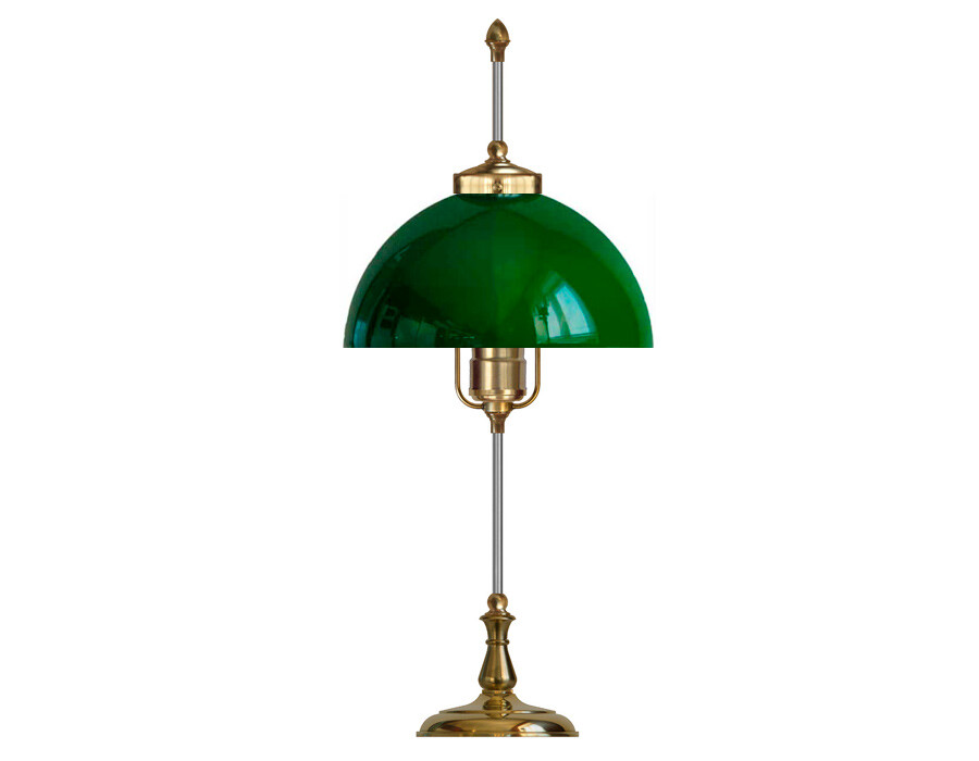 Bordslampa Swedenborg - mässing / grön glaskärm